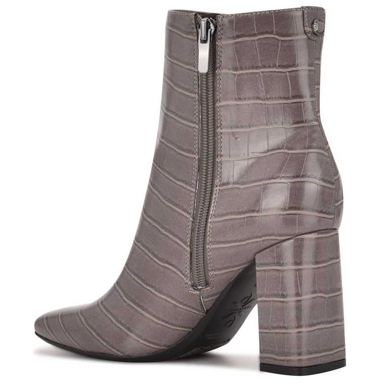 Nine West Sardo 9x9 Booties Gris | 5691-NCFBU