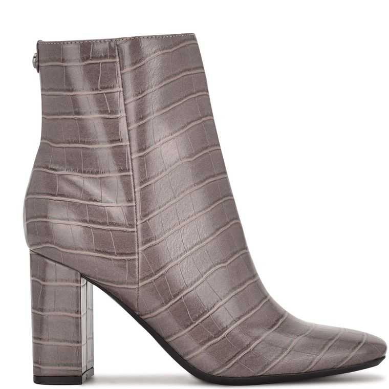 Nine West Sardo 9x9 Booties Gris | 5691-NCFBU