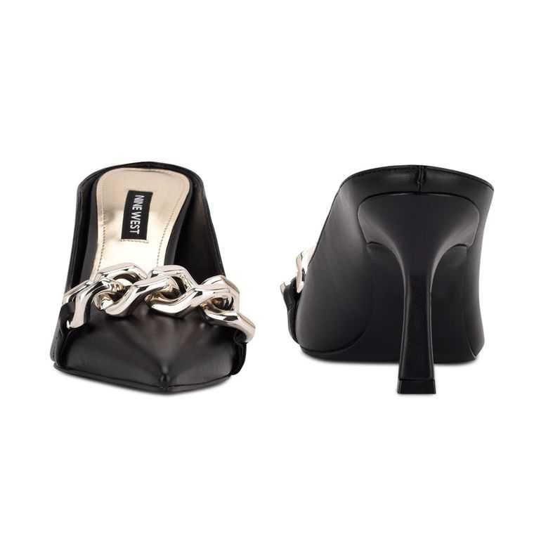 Nine West Sauci Heel Negras | 5681-MXDIF