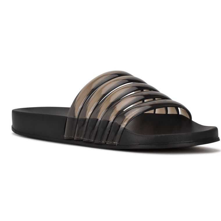 Nine West Serenity Chanclas Sandals Negras | 4590-CKXVB