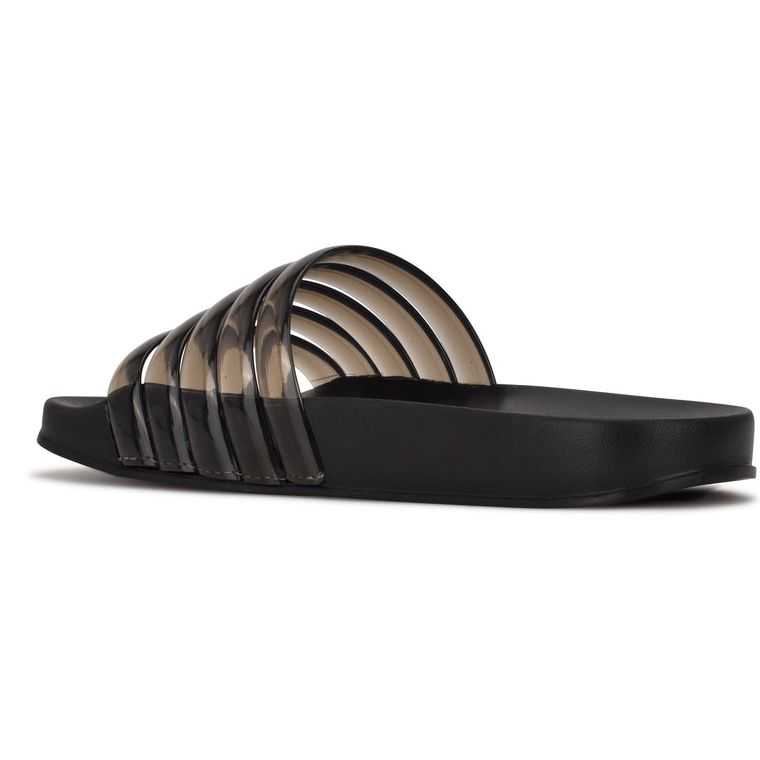 Nine West Serenity Chanclas Sandals Negras | 4590-CKXVB