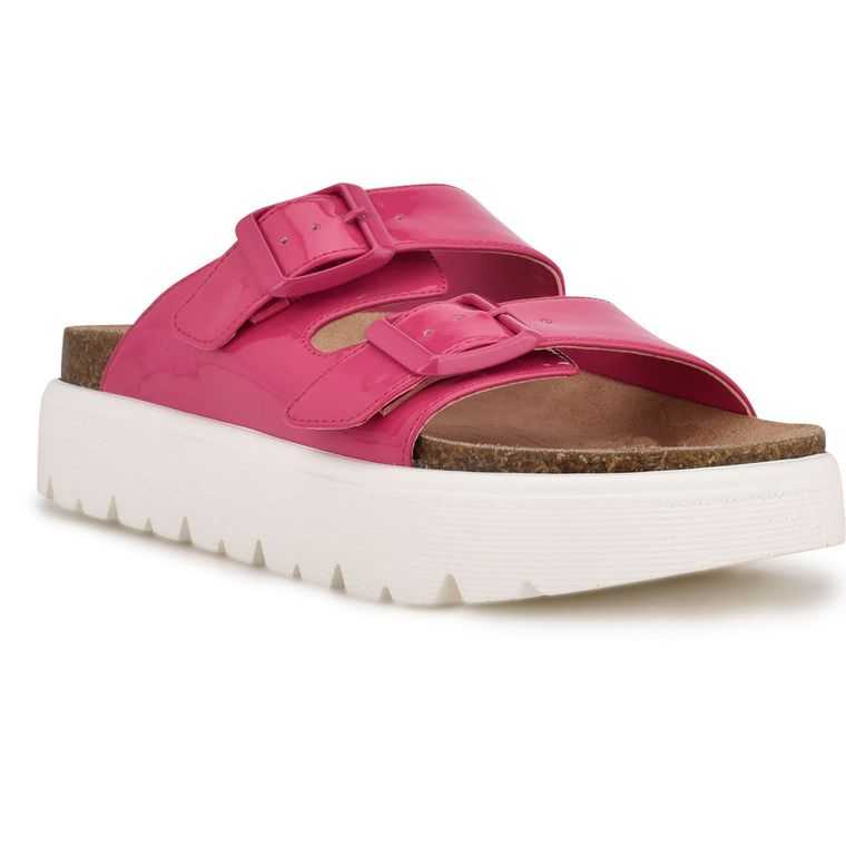 Nine West Simplee Plataforma Chanclas Sandals Rosas Claro | 0293-WASXG