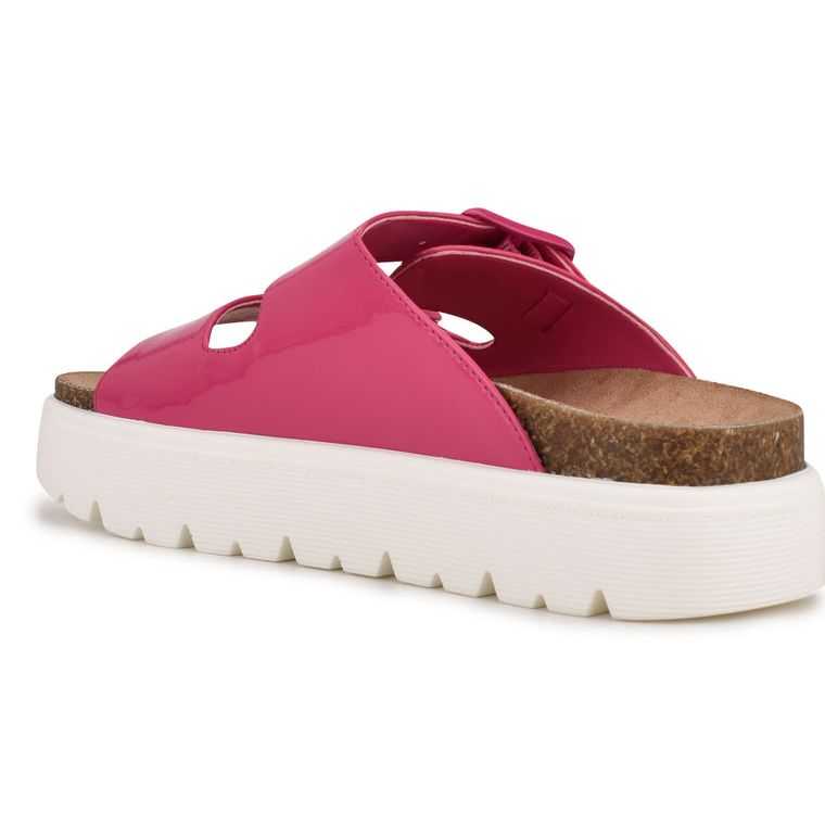 Nine West Simplee Plataforma Chanclas Sandals Rosas Claro | 0293-WASXG