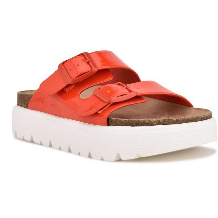 Nine West Simplee Plataforma Chanclas Sandals | 3098-MRJZY