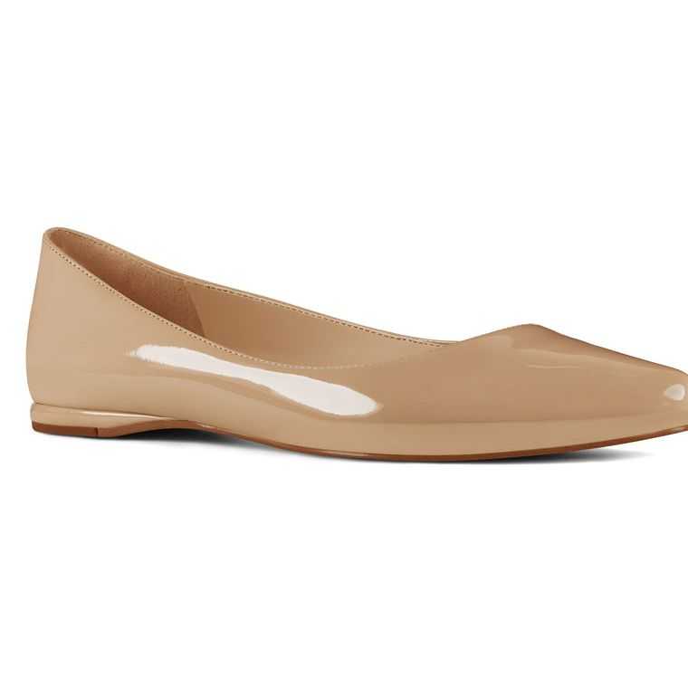 Nine West Speakup Almond Puntera Beige Claro | 4180-KJGXN