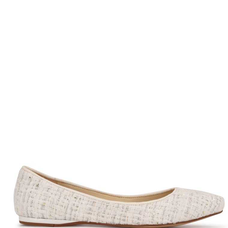 Nine West Speakup Almond Puntera Blancas | 0547-HUNER