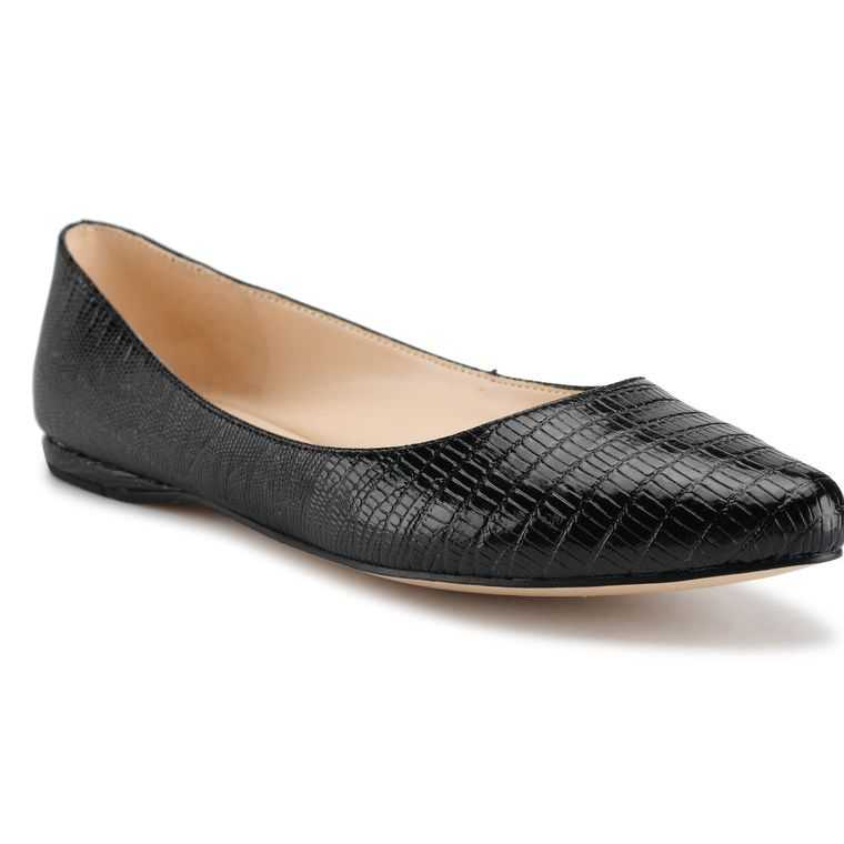 Nine West Speakup Almond Puntera Negras | 3521-UYFNA