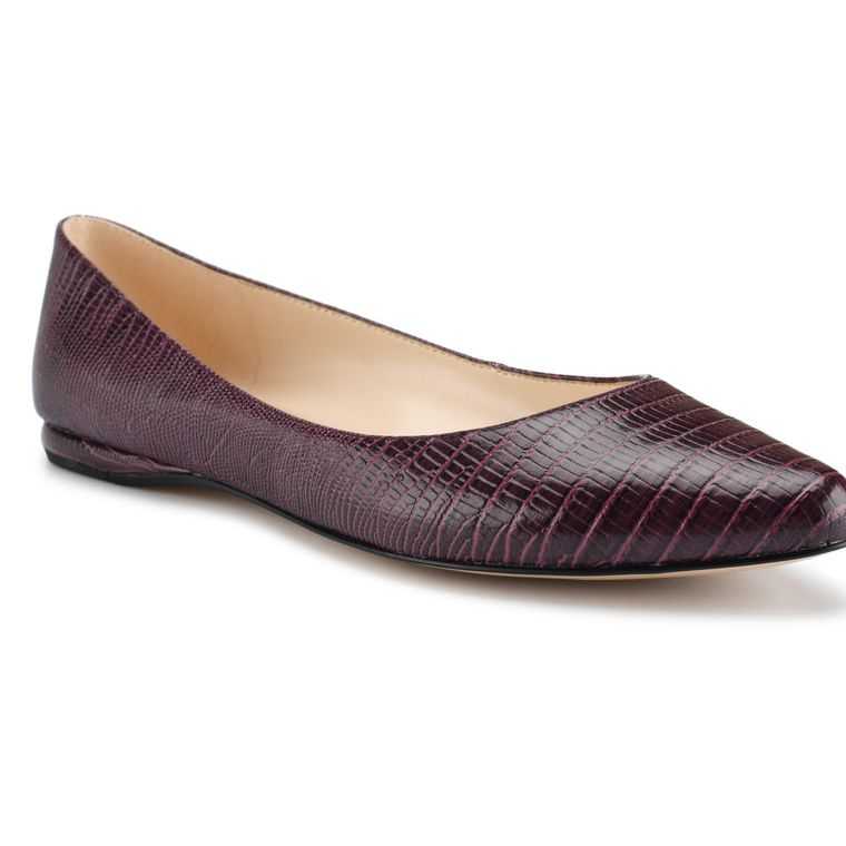 Nine West Speakup Almond Puntera Rojas Oscuro | 4671-RENYM