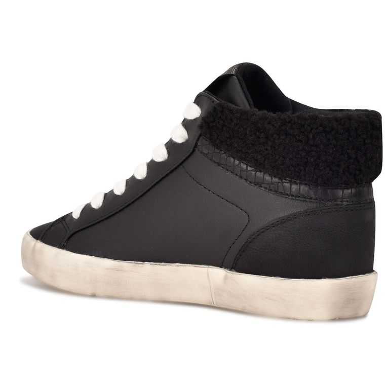 Nine West Stunnah High Top Negras Negras | 3054-ESIWN