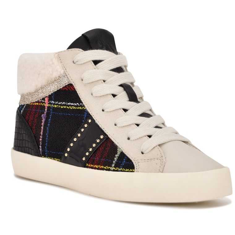 Nine West Stunnah High Top Rojas Creme | 6907-UPDWI