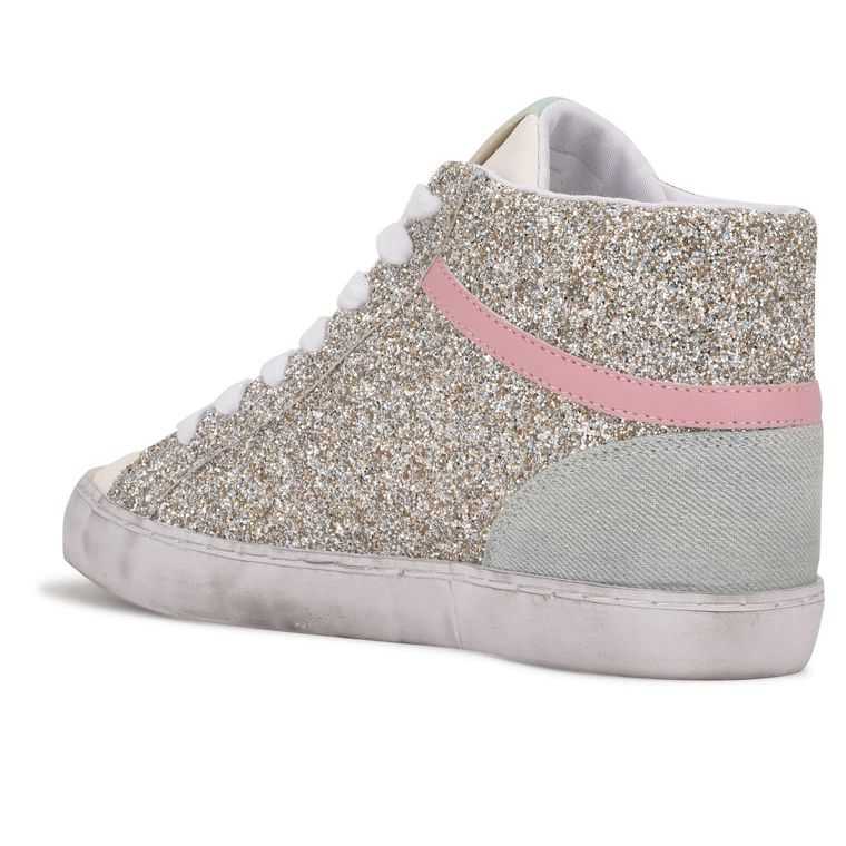 Nine West Stunnah High Top Sneakers | 3612-GHKRU