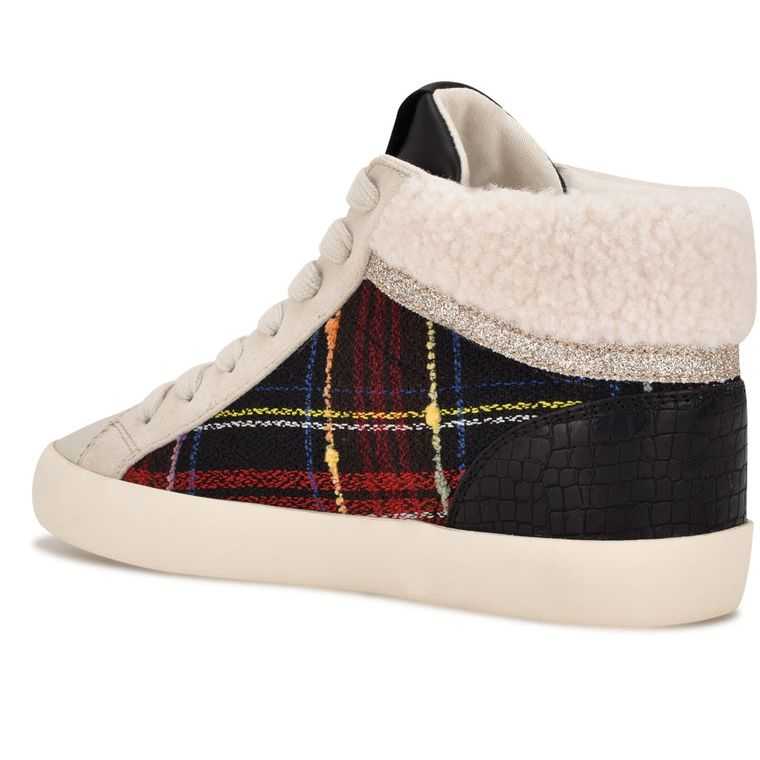 Nine West Stunnah High Top Sneakers Rojas Creme | 6154-MWQHB