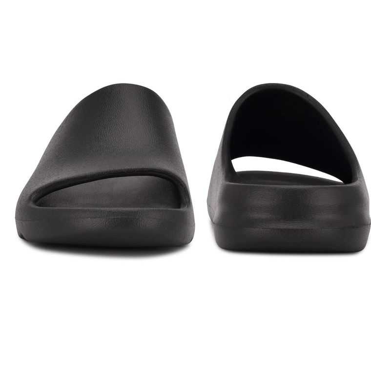 Nine West Surfin Chanclas Sandals Negras | 1563-DPWGH