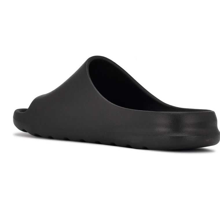 Nine West Surfin Planos Chanclas Negras | 0421-UBAHL