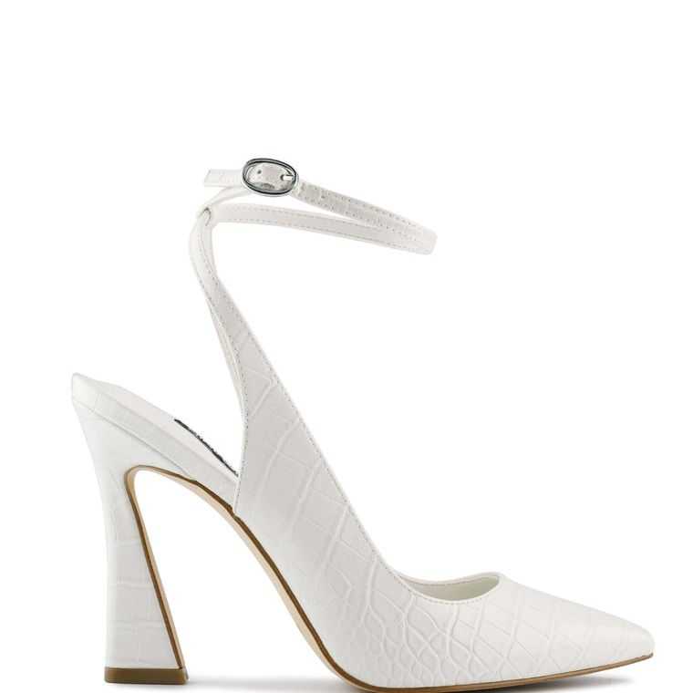 Nine West Tabita Ankle Correa Vestido Pumps Beige | 4187-UYGLO