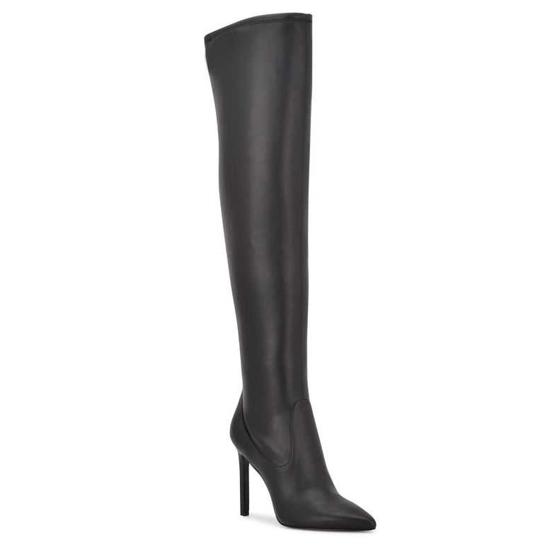 Nine West Tacy Over The Knee Negras | 5906-KLMUI