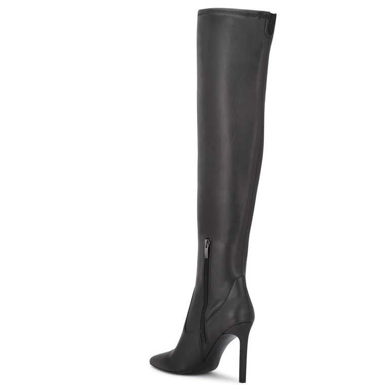 Nine West Tacy Over The Knee Negras | 5906-KLMUI