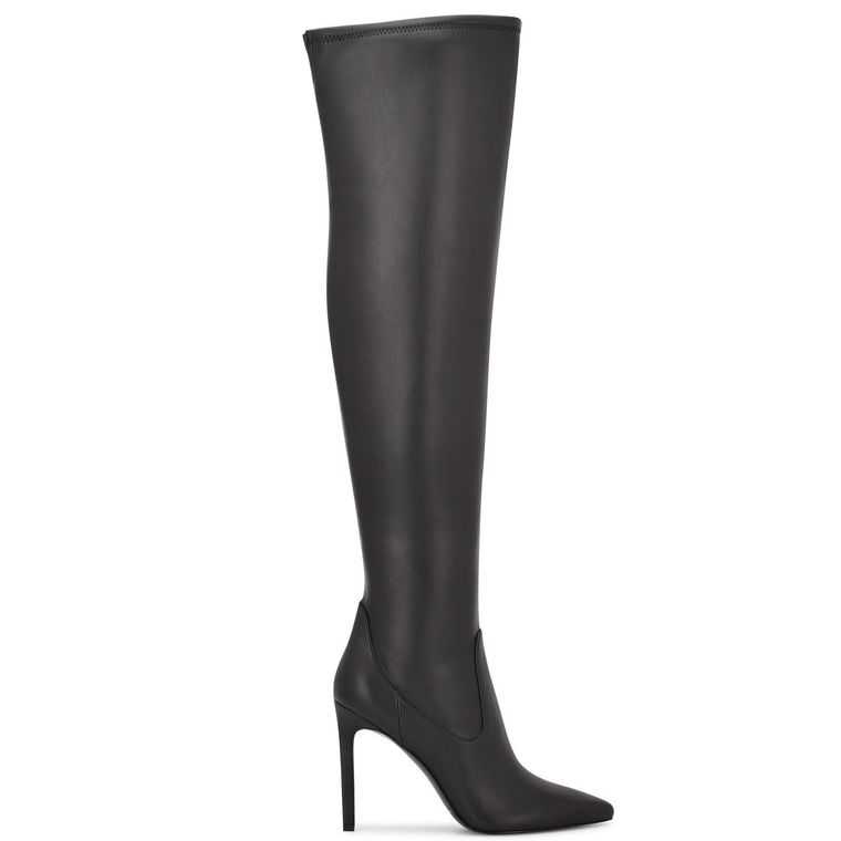 Nine West Tacy Over The Knee Negras | 5906-KLMUI