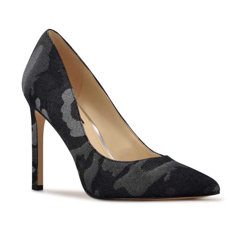 Nine West Tatiana Pointy Puntera Pumps Azules Camuflaje | 0367-OCWKE