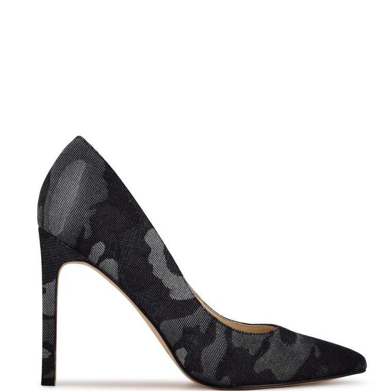 Nine West Tatiana Pointy Puntera Pumps Azules Camuflaje | 0367-OCWKE