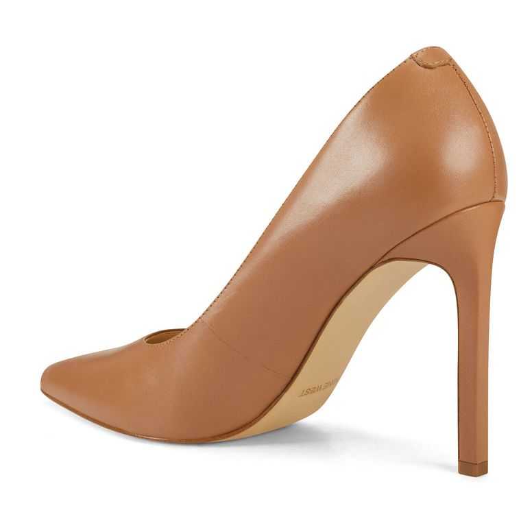 Nine West Tatiana Pointy Puntera Pumps Beige | 6283-KYETG