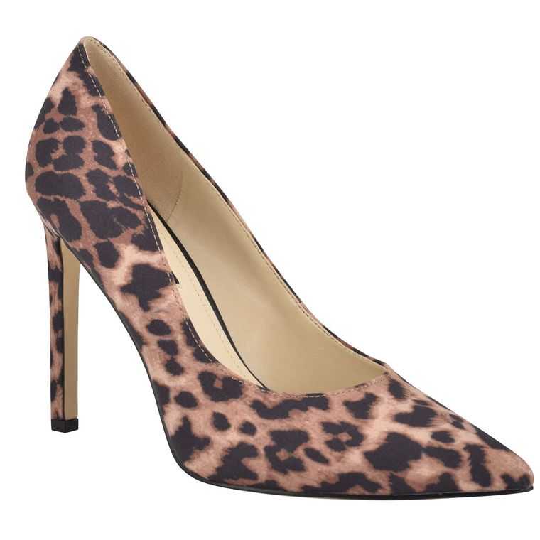 Nine West Tatiana Pointy Puntera Pumps Leopardo | 2138-LMDAF