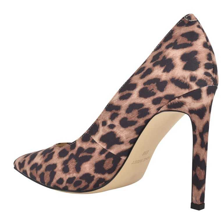 Nine West Tatiana Pointy Puntera Pumps Leopardo | 2138-LMDAF