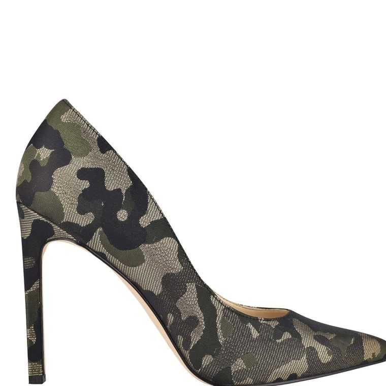 Nine West Tatiana Pointy Puntera Pumps Metal Camuflaje | 5436-NGKVW