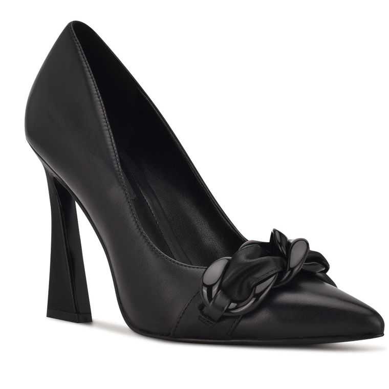 Nine West Tazz Pointy Puntera Pumps Negras | 2345-GNTVH