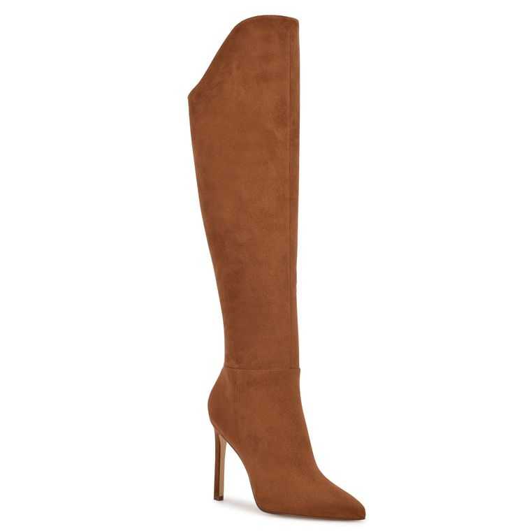 Nine West Teleena Boots Marrones | 1864-UDLVH