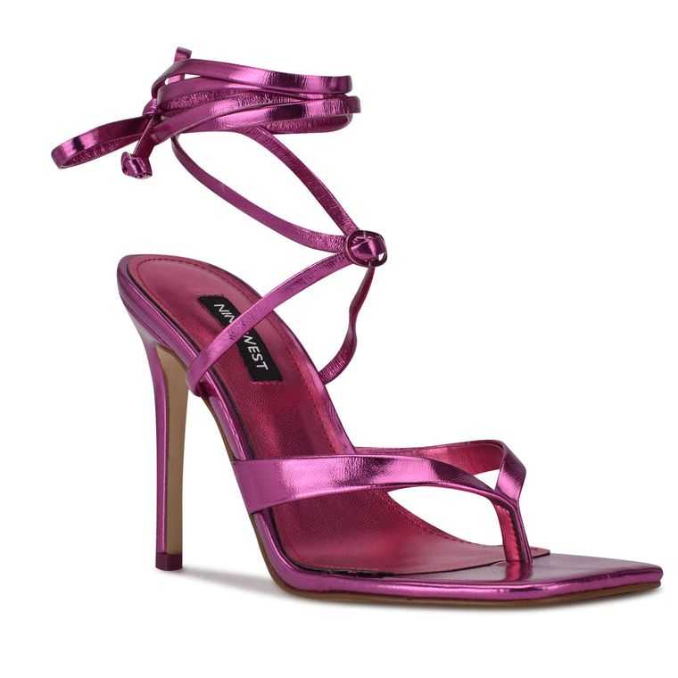 Nine West Terrie Ankle Wrap Sandals | 4952-EIRBT