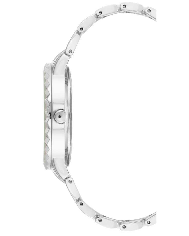 Nine West Textured Bezel Bracelet Plateadas | 6592-TSLNO