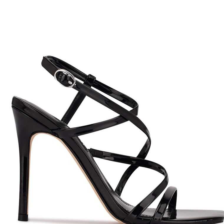 Nine West Tilas Tacón Negras | 5738-KZCNH