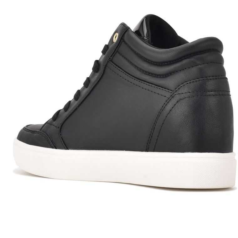 Nine West Tons High Top Hidden Wedge Negras | 5961-JKFNO