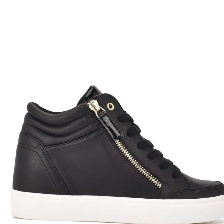 Nine West Tons High Top Hidden Wedge Negras | 5961-JKFNO