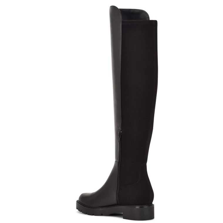 Nine West Tread Over The Knee Lug Sole Negras | 3480-GCHOT