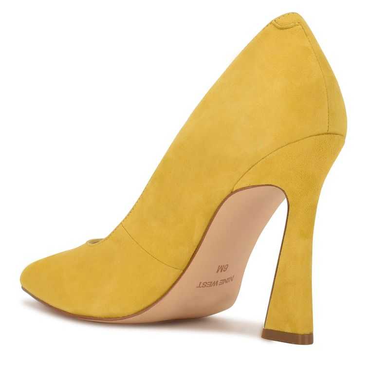 Nine West Trendz Pointy Puntera Pumps Amarillo | 0873-OVPUK