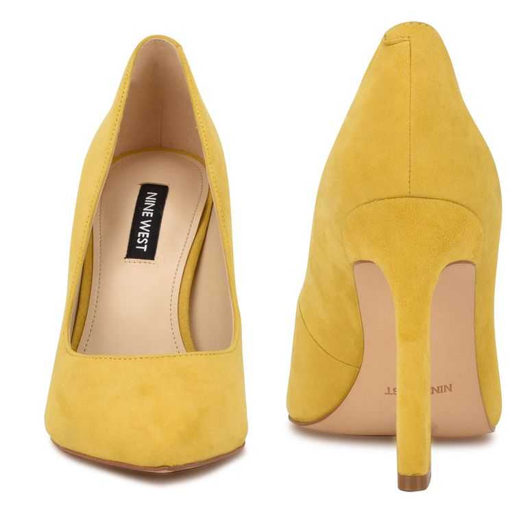 Nine West Trendz Pointy Puntera Pumps Amarillo | 0873-OVPUK