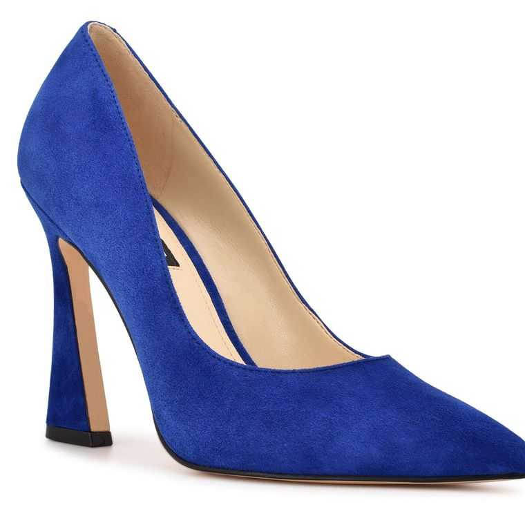 Nine West Trendz Pointy Puntera Pumps Azules Oscuro | 6723-QBOSA