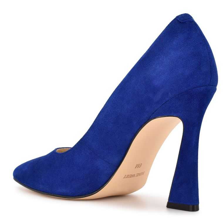 Nine West Trendz Pointy Puntera Pumps Azules Oscuro | 6723-QBOSA