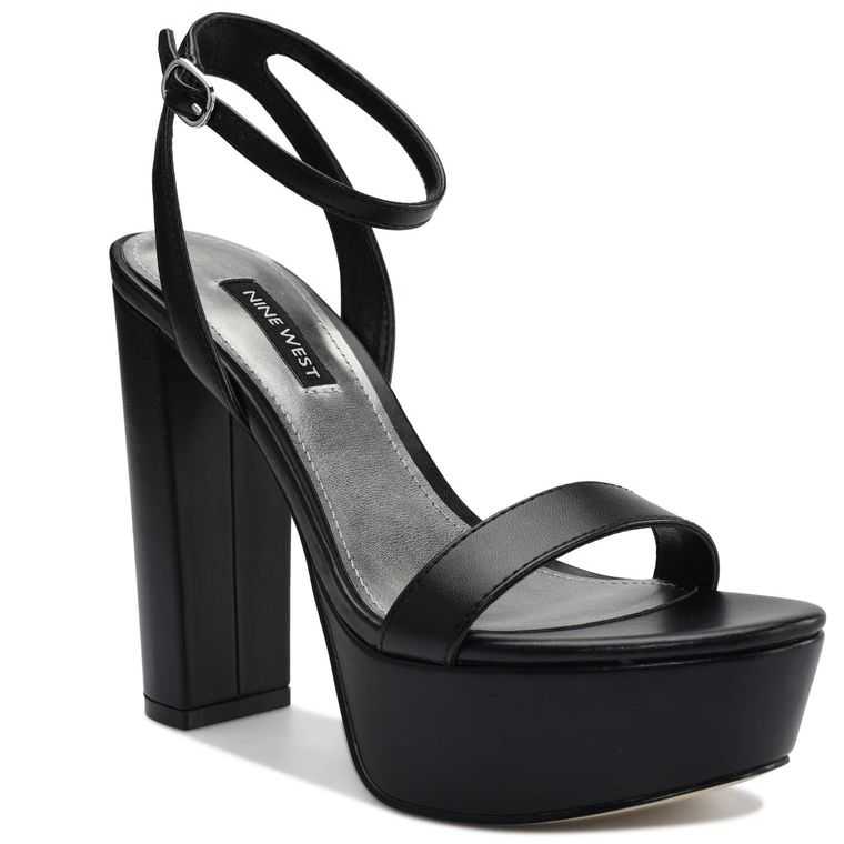 Nine West Uknow Plataforma Vestido Negras | 2751-NOUIJ