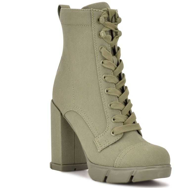 Nine West Vega Tacón Verde Oliva | 2314-MXBNC