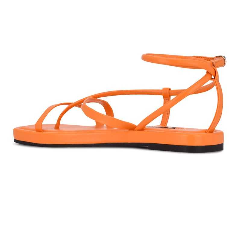 Nine West Waren Tiras Planos Naranjas | 0849-HXVKR