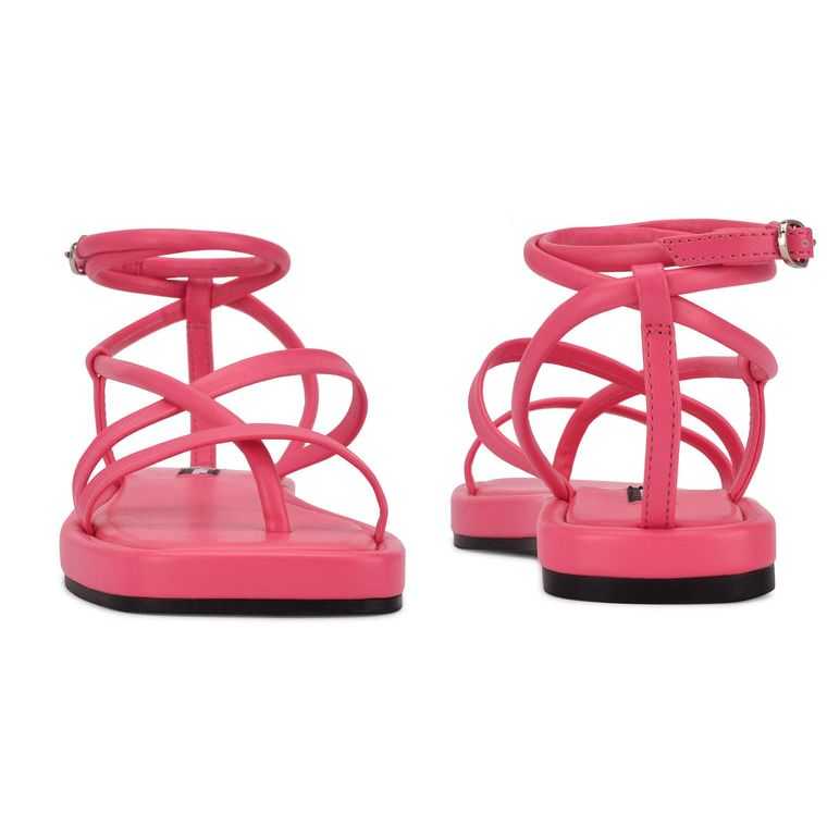 Nine West Waren Tiras Sandals Rosas | 3850-PLKWF