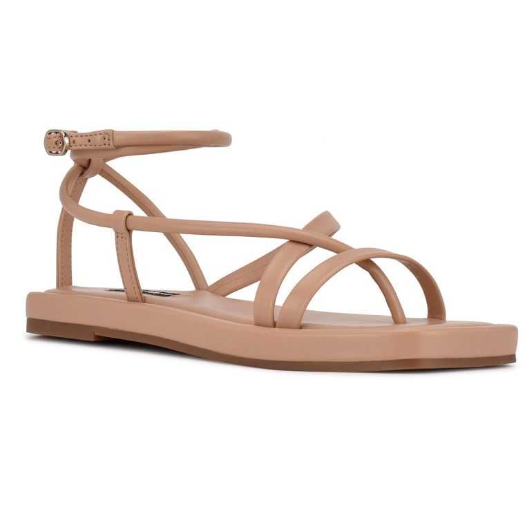 Nine West Waren Tiras Sandals Rosas | 6723-JALCX