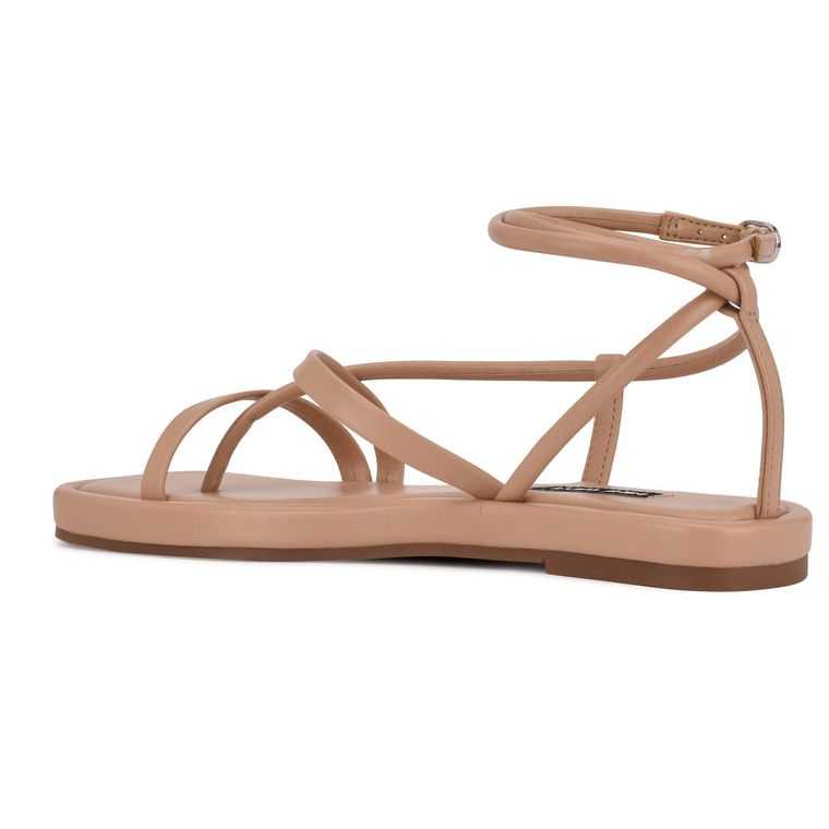 Nine West Waren Tiras Sandals Rosas | 6723-JALCX