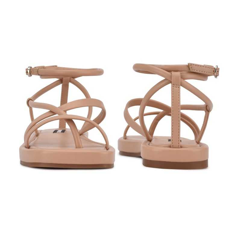 Nine West Waren Tiras Sandals Rosas | 6723-JALCX