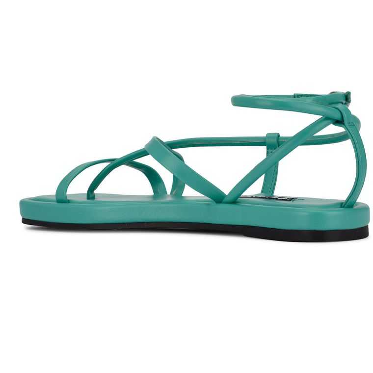 Nine West Waren Tiras Sandals Turquesa | 5240-RGYIV