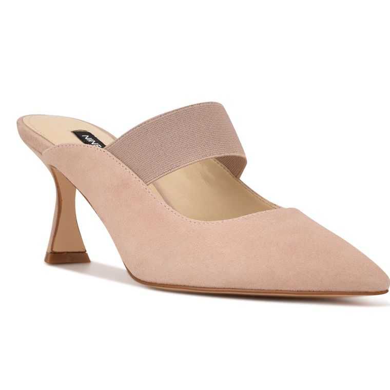 Nine West Watchit Pointy Puntera Mules | 3471-GSPRA