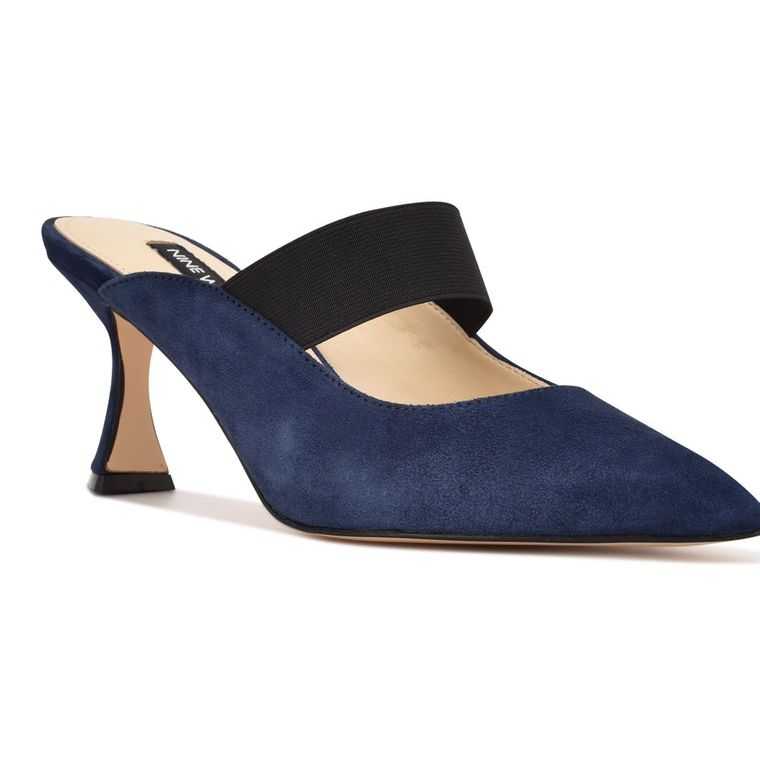 Nine West Watchit Pointy Puntera Mules | 3986-NIMVA